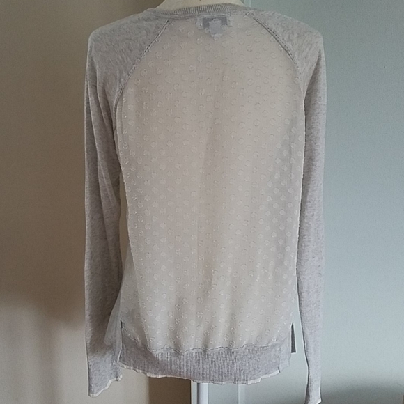 Elle Clip Dot Open Flyaway Cardigan Size Large - Picture 3 of 10